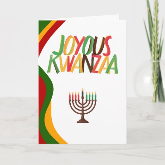 Joyous Kwanzaa Feestdagen Kaart (Voorkant)
