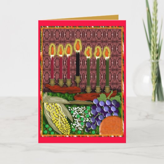 Joyous Kwanzaa Feestdagen Kaart (Voorkant)