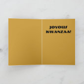 Joyous Kwanzaa Feestdagen Kaart (Binnen)