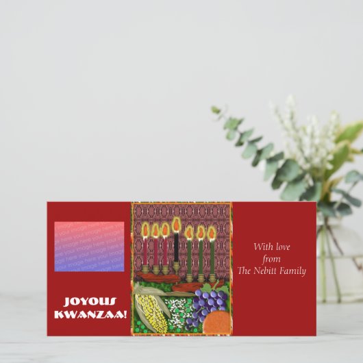 joyous kwanzaa feestdagenkaart (Staand voorkant)