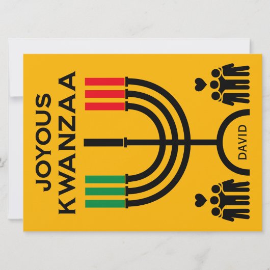 Joyous Kwanzaa Feestdagenkaart (Voorkant)