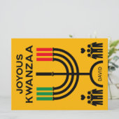 Joyous Kwanzaa Feestdagenkaart (Staand voorkant)