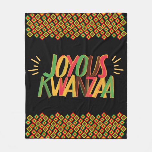 Joyous Kwanzaa Fleece Deken (Voorkant)
