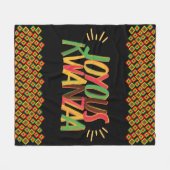 Joyous Kwanzaa Fleece Deken (Voorkant (Horizontaal))