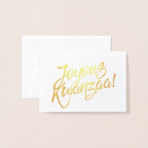 Joyous Kwanzaa Folie Kaarten
