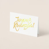 Joyous Kwanzaa Folie Kaarten (Voorkant)