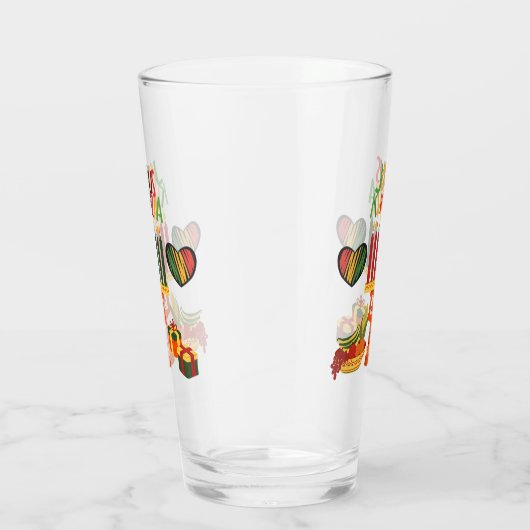 Joyous Kwanzaa Glas (Rechts)