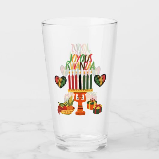 Joyous Kwanzaa Glas (Voorkant)