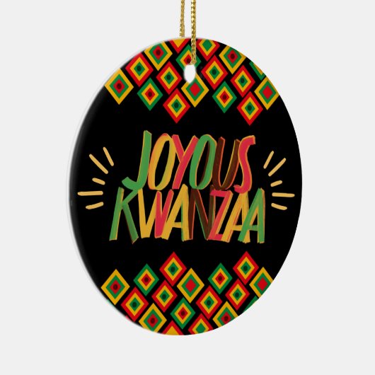 Joyous KWANZAA Keramisch Ornament (Rechts)