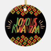 Joyous KWANZAA Keramisch Ornament (Voorkant)