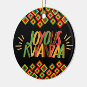 Joyous KWANZAA Keramisch Ornament (Links)