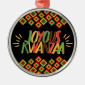 Joyous KWANZAA Metalen Ornament (Voorkant)