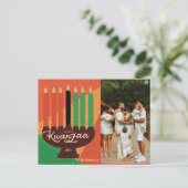 Joyous Kwanzaa Photo Holiday Design Feestdagenkaart (Staand voorkant)