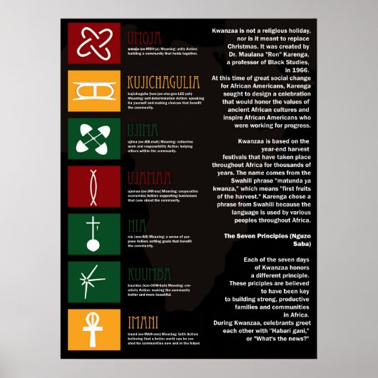 Joyous Kwanzaa Poster (Voorkant)