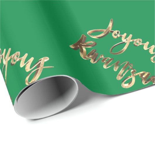 Joyous Kwanzaa RBG UNIA Afro-Amerikaanse vlag Cadeaupapier (Rol Hoek)