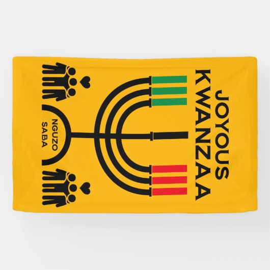 Joyous Kwanzaa Spandoek (Horizontaal)