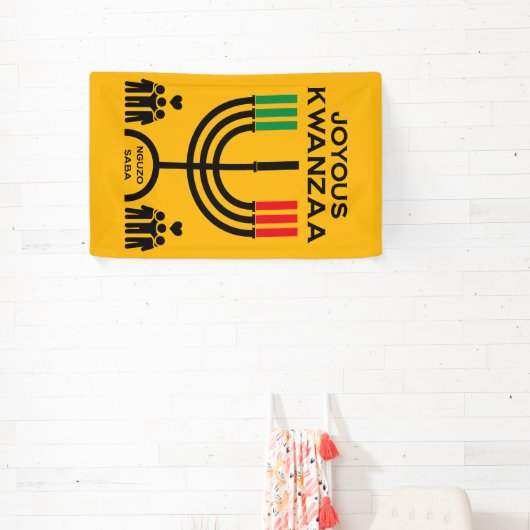 Joyous Kwanzaa Spandoek (Insitu)