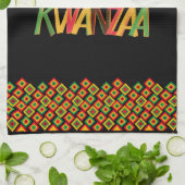 Joyous Kwanzaa Theedoek (Gevouwen)