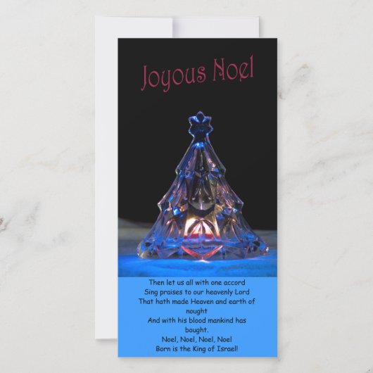Joyous Noel Feestdagenkaart (Voorkant)