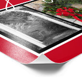 Joyous Noel Kerstfeestdag Foto Afdruk (Hoek)