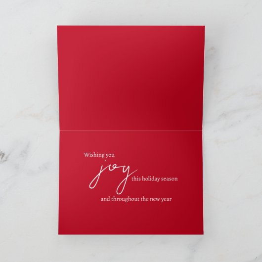 Joyous Noel Kerstfeestdag Kaart (Binnen)