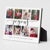 Joyous Script Familie Foto Keepsake Collage Plaque Fotoplaat (Zijkant)
