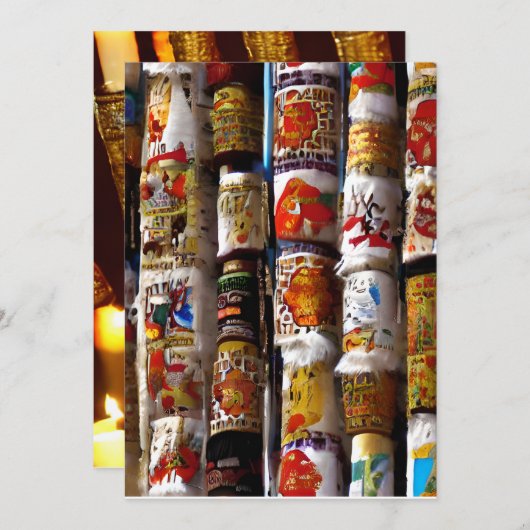 Joyous Shemini Atzeret en Simchat Torah Kaart (Voorkant / Achterkant)