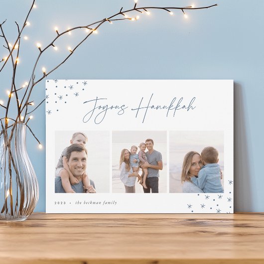 Joyous Sketch | Hanukkah Photo Collage Feestdagenkaart