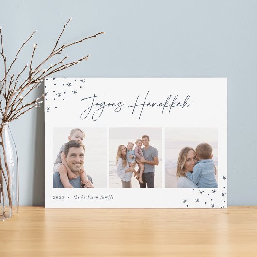 Joyous Sketch | Hanukkah Photo Collage Feestdagenkaart