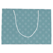 Joyous Snowflakes Large Cadeautasje (Achterkant)