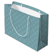 Joyous Snowflakes Large Cadeautasje (Achterkant Gekanteld)