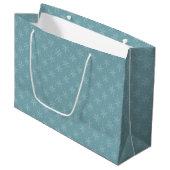 Joyous Snowflakes Large Cadeautasje (Voorkant Gekanteld)