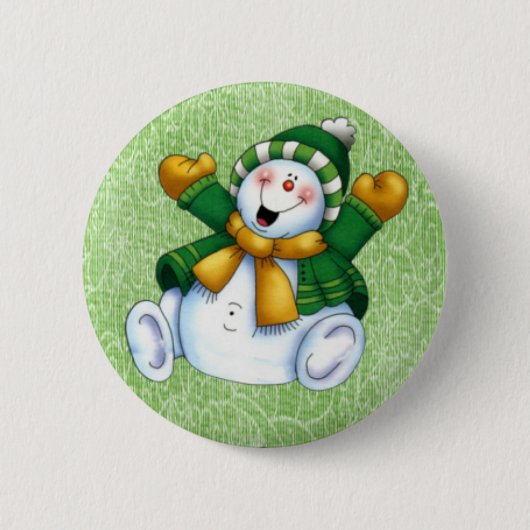 Joyous Snowman Button (Voorkant)