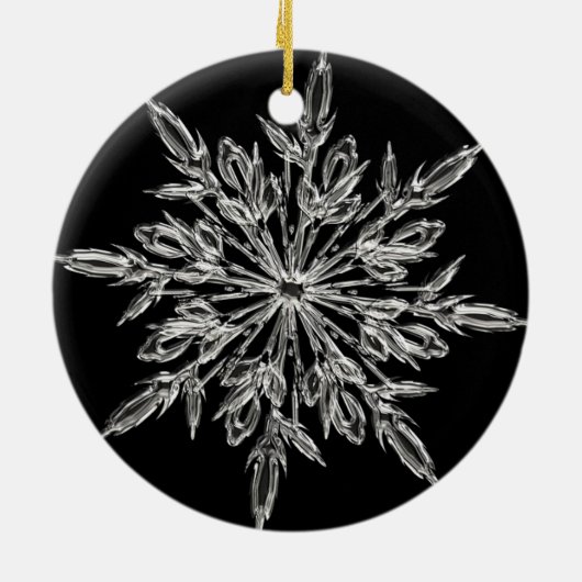 Joyous Snowman Keramisch Ornament (Achterkant)