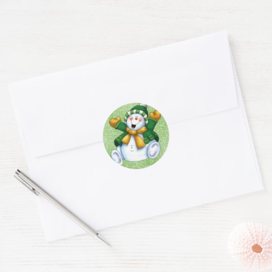 Joyous Snowman Sticker (Envelop)