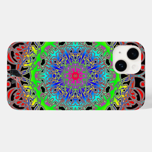 Joyous Spectra Glyph Case-Mate iPhone Case (Achterkant (horizontaal))