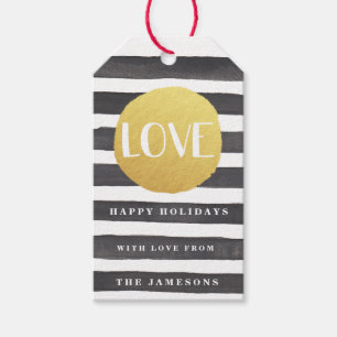 Joyous Stripes Holiday CadeauLabels / LOVE