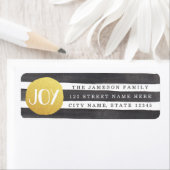 Joyous Stripes retourneren adreslabels Etiket (Insitu)