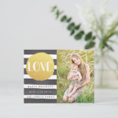 Joyous Stripes Vakantiefoto Briefkaart / LIEFDE (Staand voorkant)