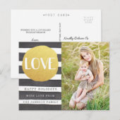 Joyous Stripes Vakantiefoto Briefkaart / LIEFDE (Voorkant / Achterkant)