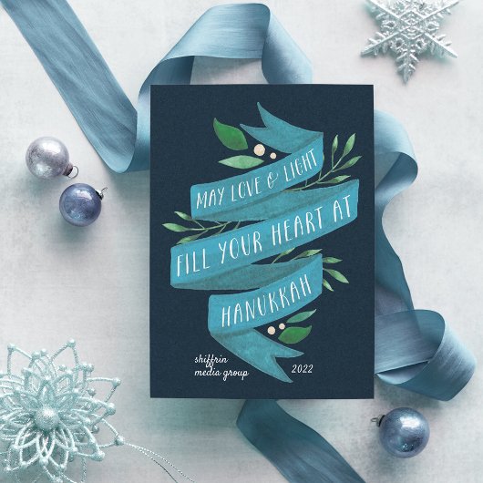 Joyous Tidings | Corporate Hanukkah Kaart