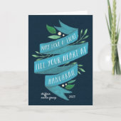 Joyous Tidings | Folded Business Hanukkah Kaart (Voorkant)