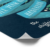 Joyous Tidings | Gepersonaliseerde Hanukkah Poster (Hoek)