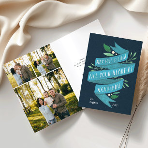 Joyous Tidings   Hanukkah-Kaart met foto's aan de  Feestdagen Kaart