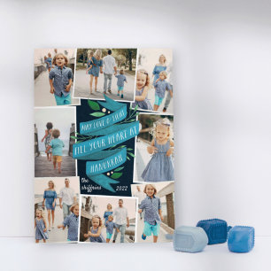 Joyous Tidings   Hanukkah Photo Collage Kaart