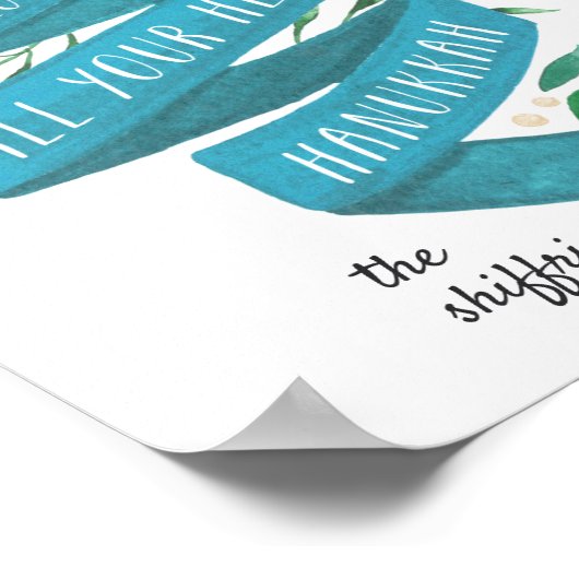 Joyous Tidings | Personalized Hanukkah Art Print (Hoek)