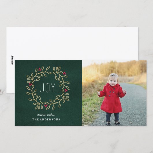 Joyous Tradition Feestdagenkaart (Voorkant / Achterkant)