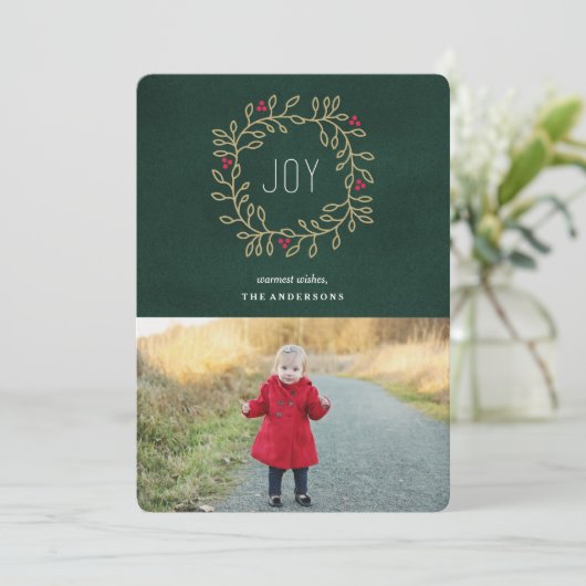 Joyous Tradition Feestdagenkaart (Staand voorkant)