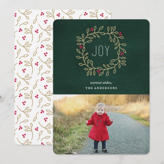 Joyous Tradition Feestdagenkaart (Voorkant / Achterkant)