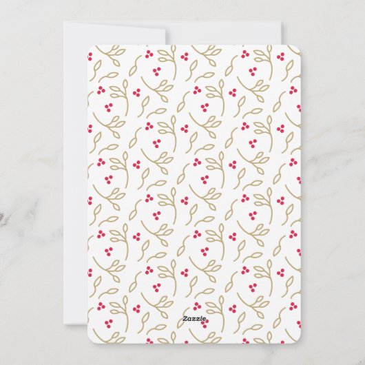 Joyous Tradition Feestdagenkaart (Achterkant)